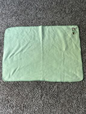 Parents Choice green fleece monkey blanket